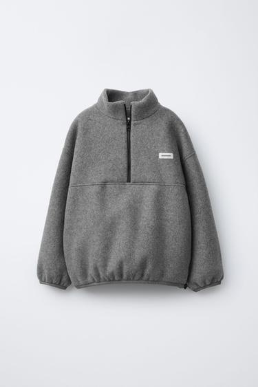 BENSIMON ® X ZARA LABEL FLEECE SWEATSHIRT - Grey marl by Zara - Image 0
