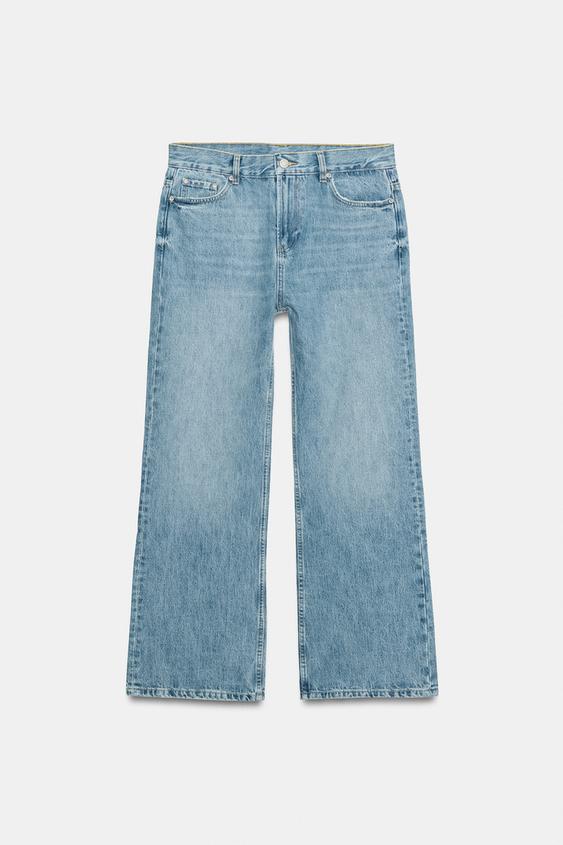 JEAN ZW COLLECTION RELAXED FLARE TAILLE BASSE - Bleu clair de Zara - Image 4