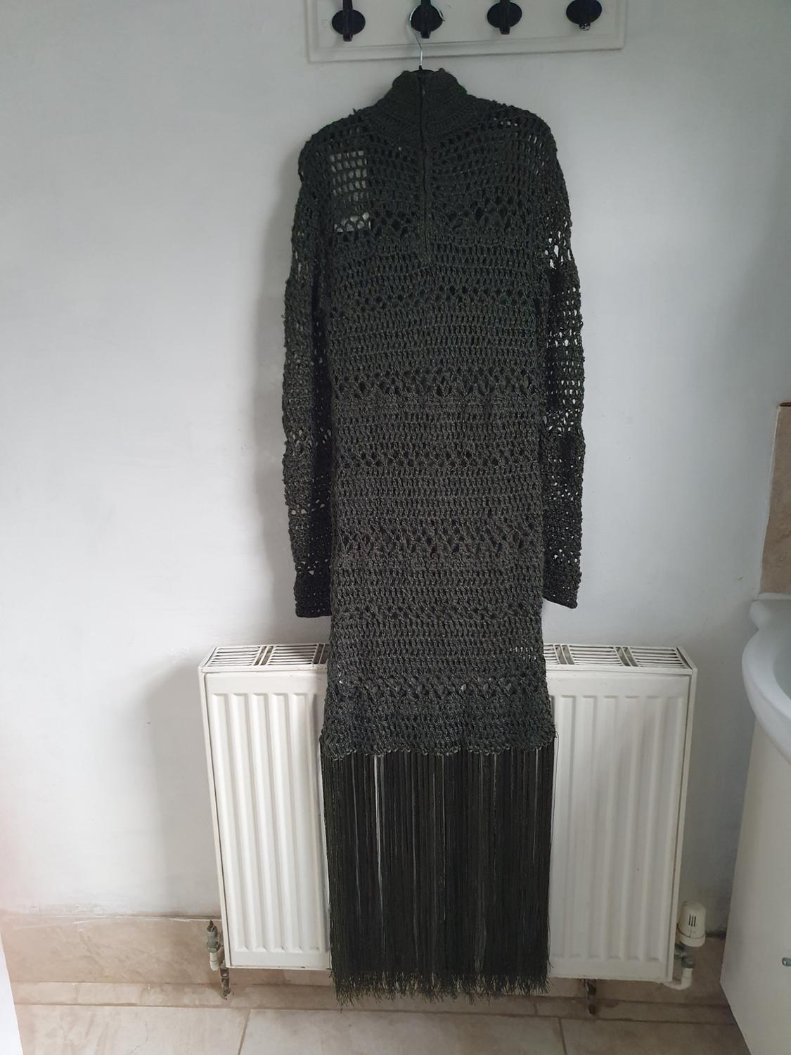 CROCHET KNIT DRESS WITH FRINGING - Image 5