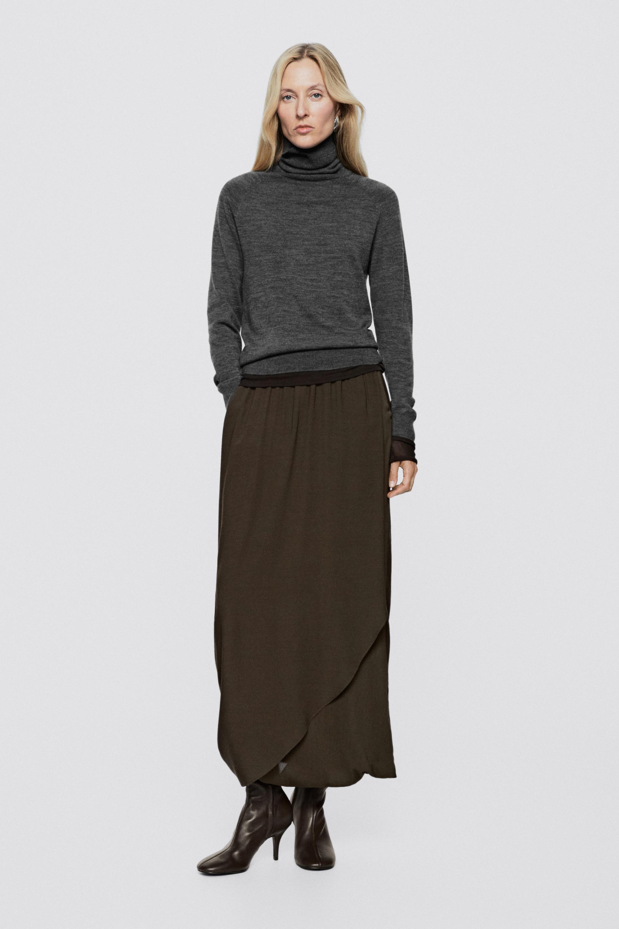 Flowy asymmetric midi skirt - LIMITED EDITION