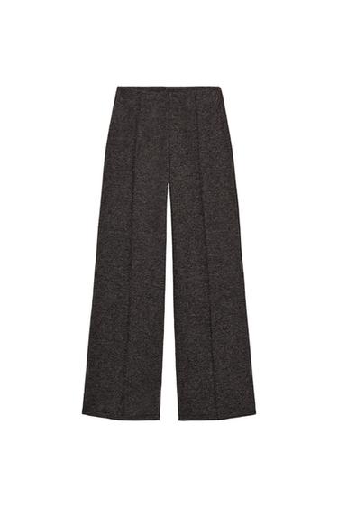 PANTALÓN SOFT NERVIO - marrón vigoré de Zara