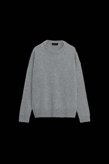 KASCHMIR- UND WOLLPULLOVER MIT LANGEN ÄRMELN - Mittelgrau von Zara - Bild 0