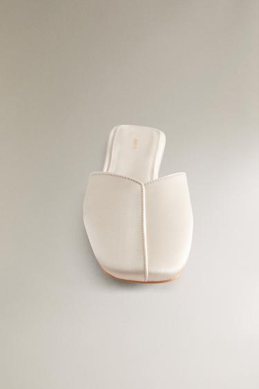 SATEEN MULE SLIPPERS WITH TRIM DETAIL - 1-870 by Zara - Image 2