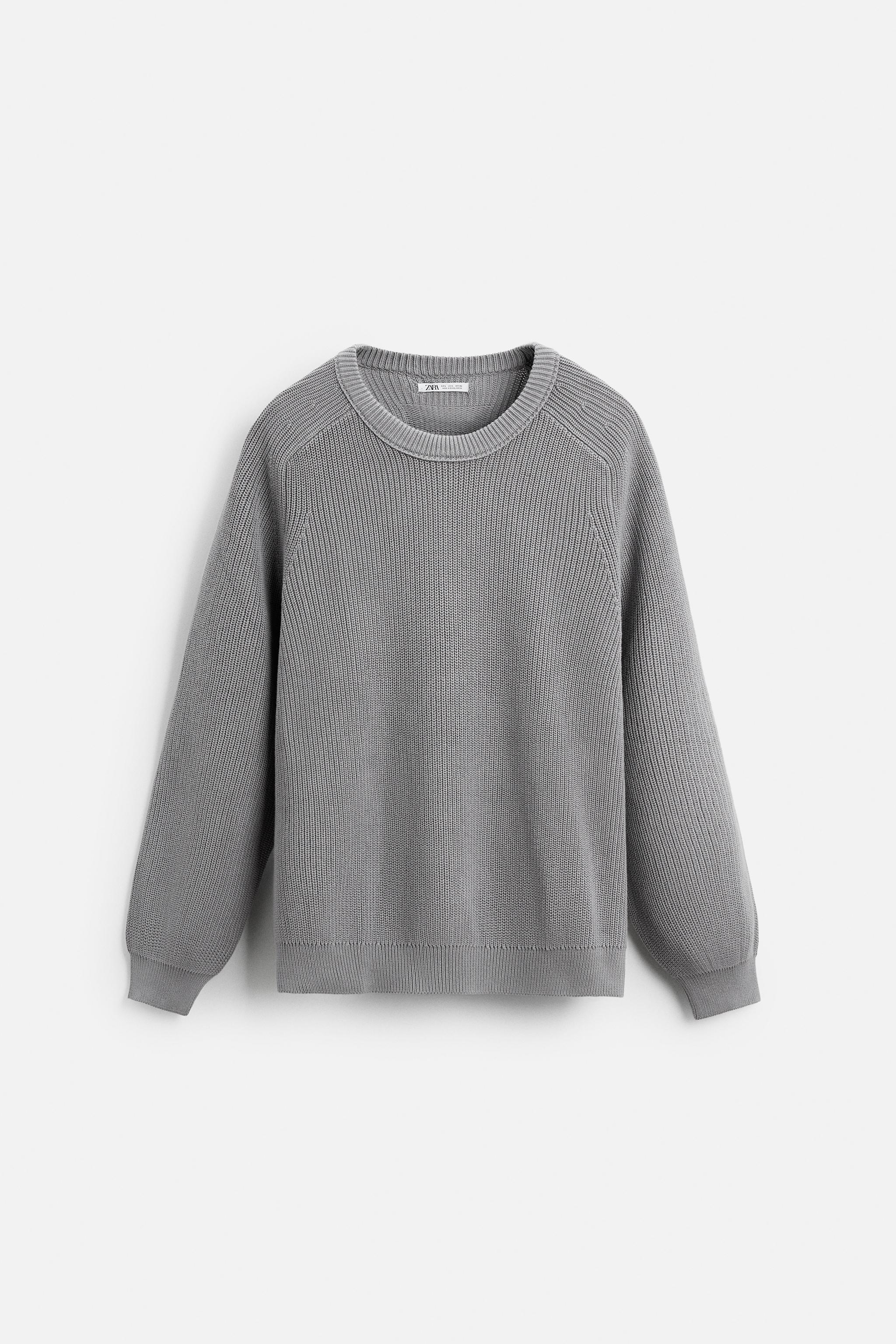 【ZARA】リラックスフィット テクスチャセーター | 2893/412/737 リラックスフィット テクスチャセーター - ブラウン/モール