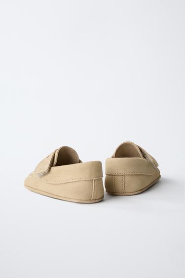 LEATHER LOAFERS - Sand Brown by Zara - Image 4