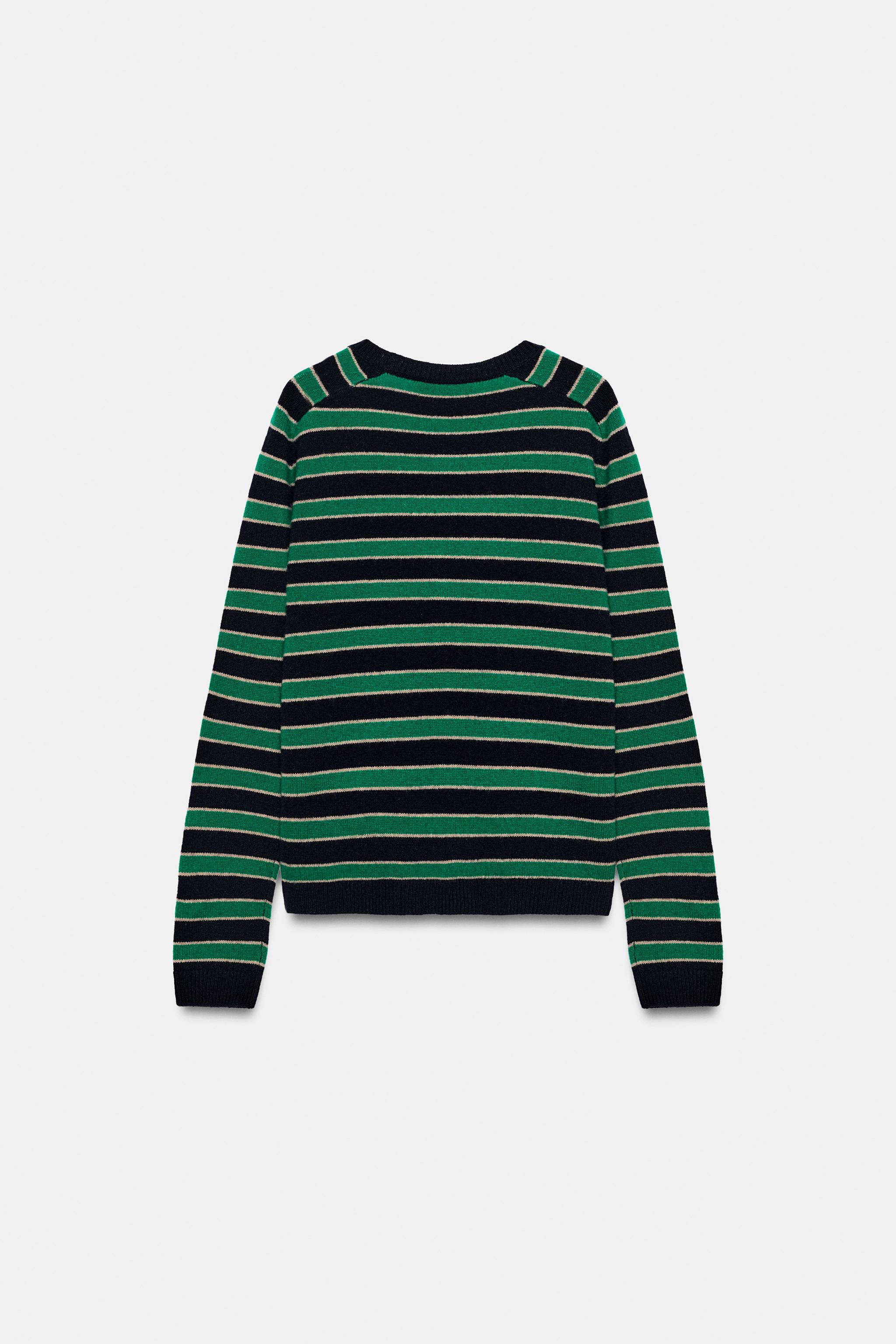 100% WOOL STRIPED JUMPER