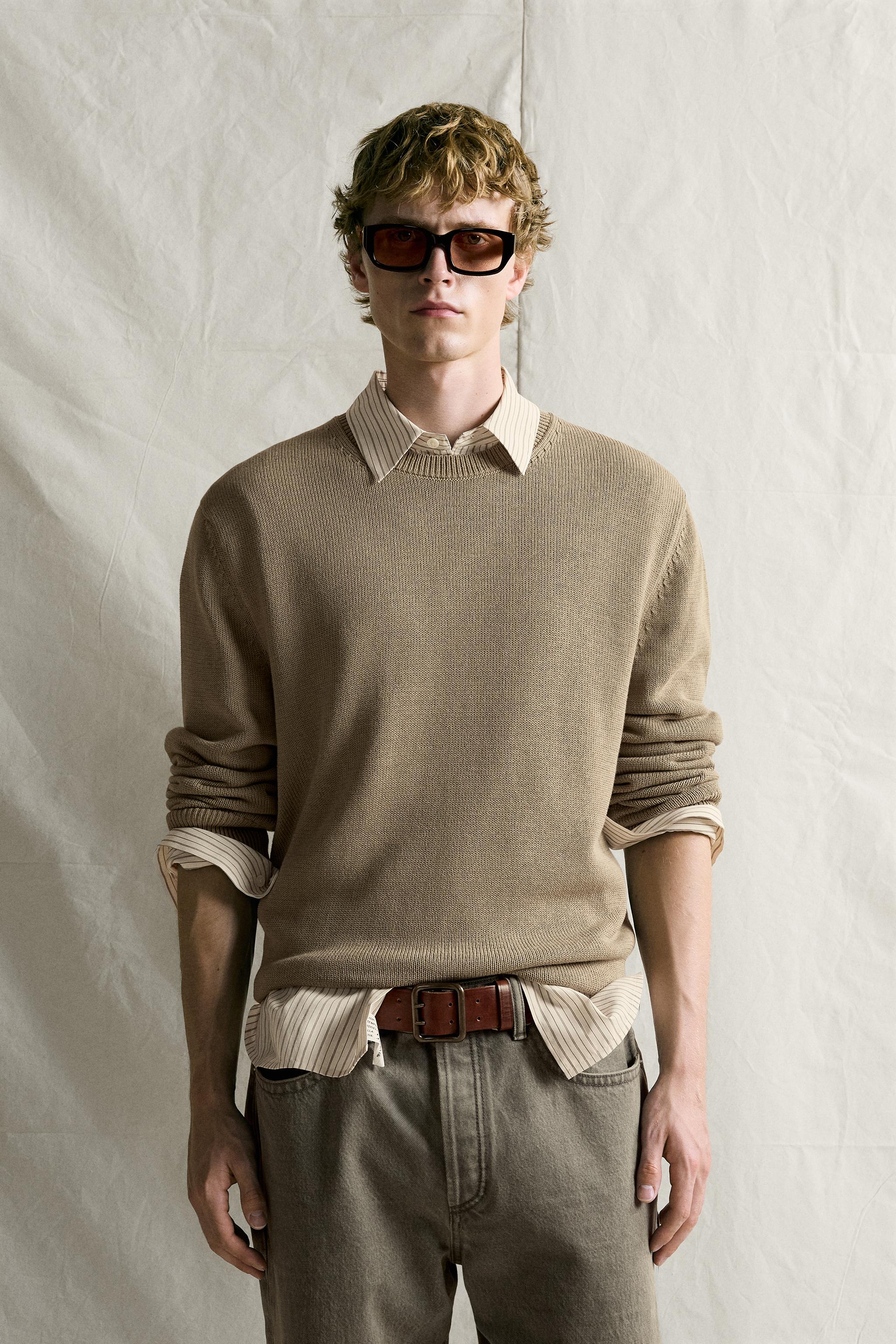 100% COTTON REGULAR FIT SWEATER