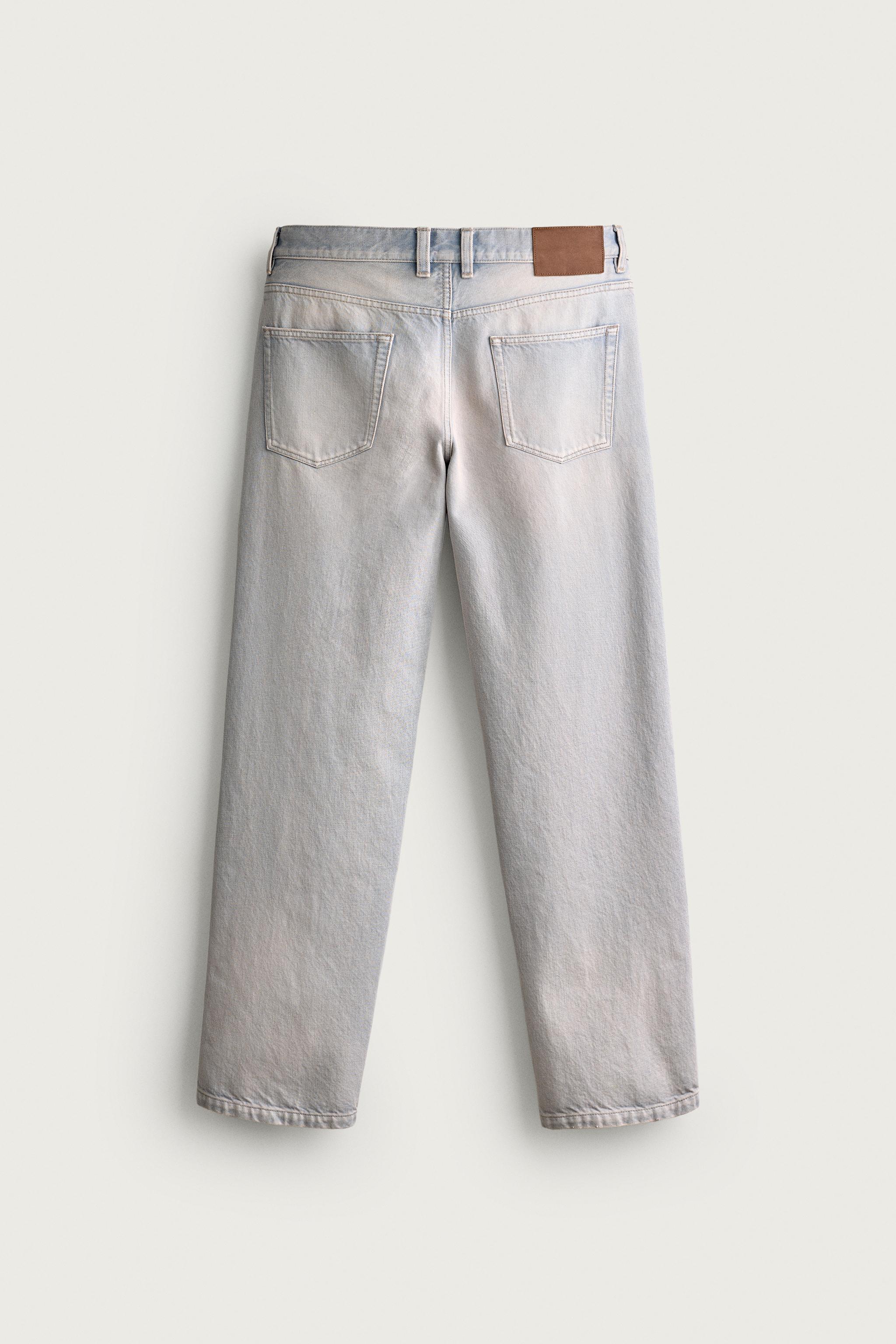 バギー クロップドフィット デニムパンツ - ライトブルー | ZARA Japan