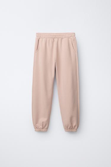 Zara BASIC JOGGING PANTS - Pink