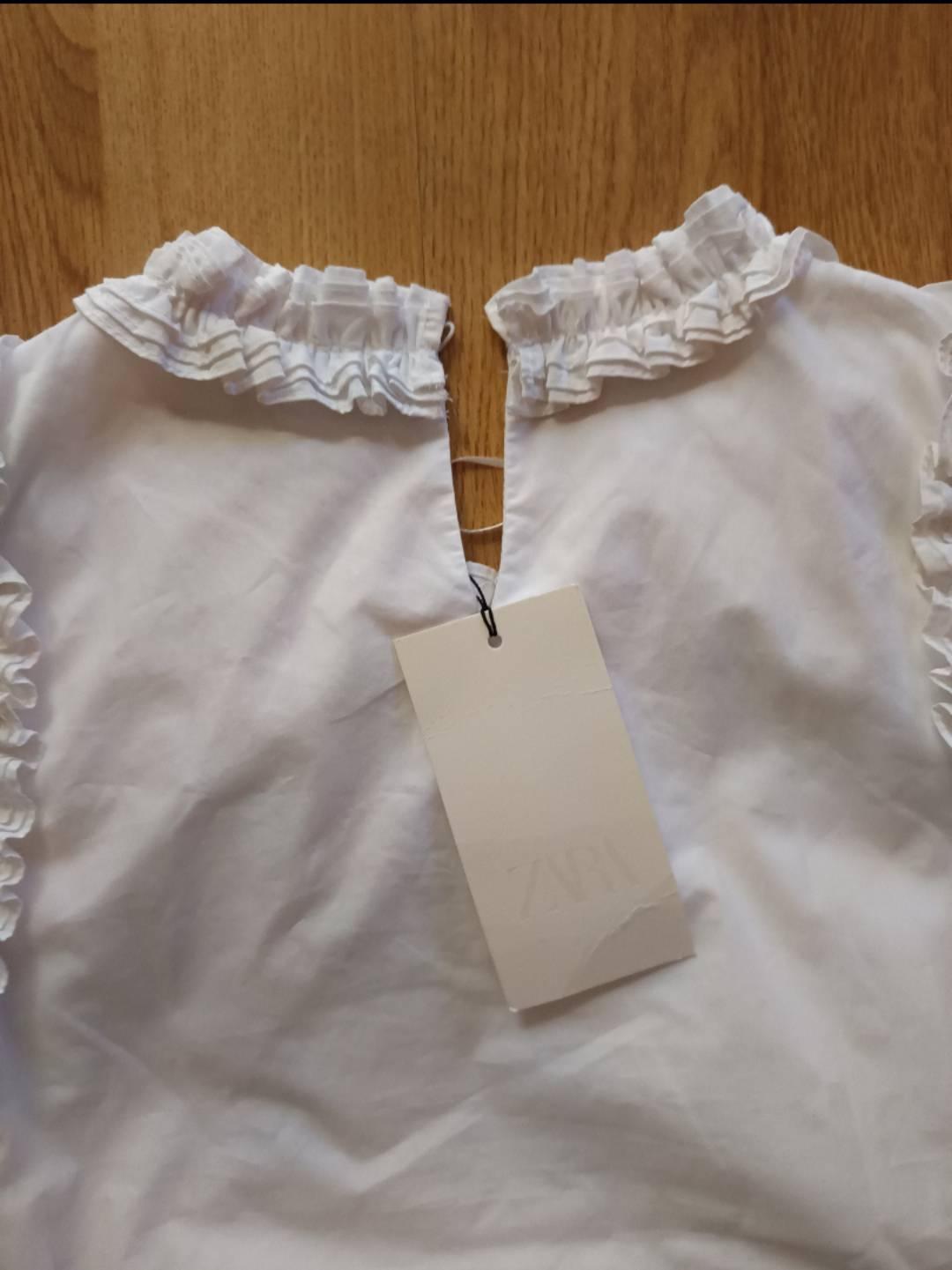 POPLIN RUFFLED DRESS - Image 5