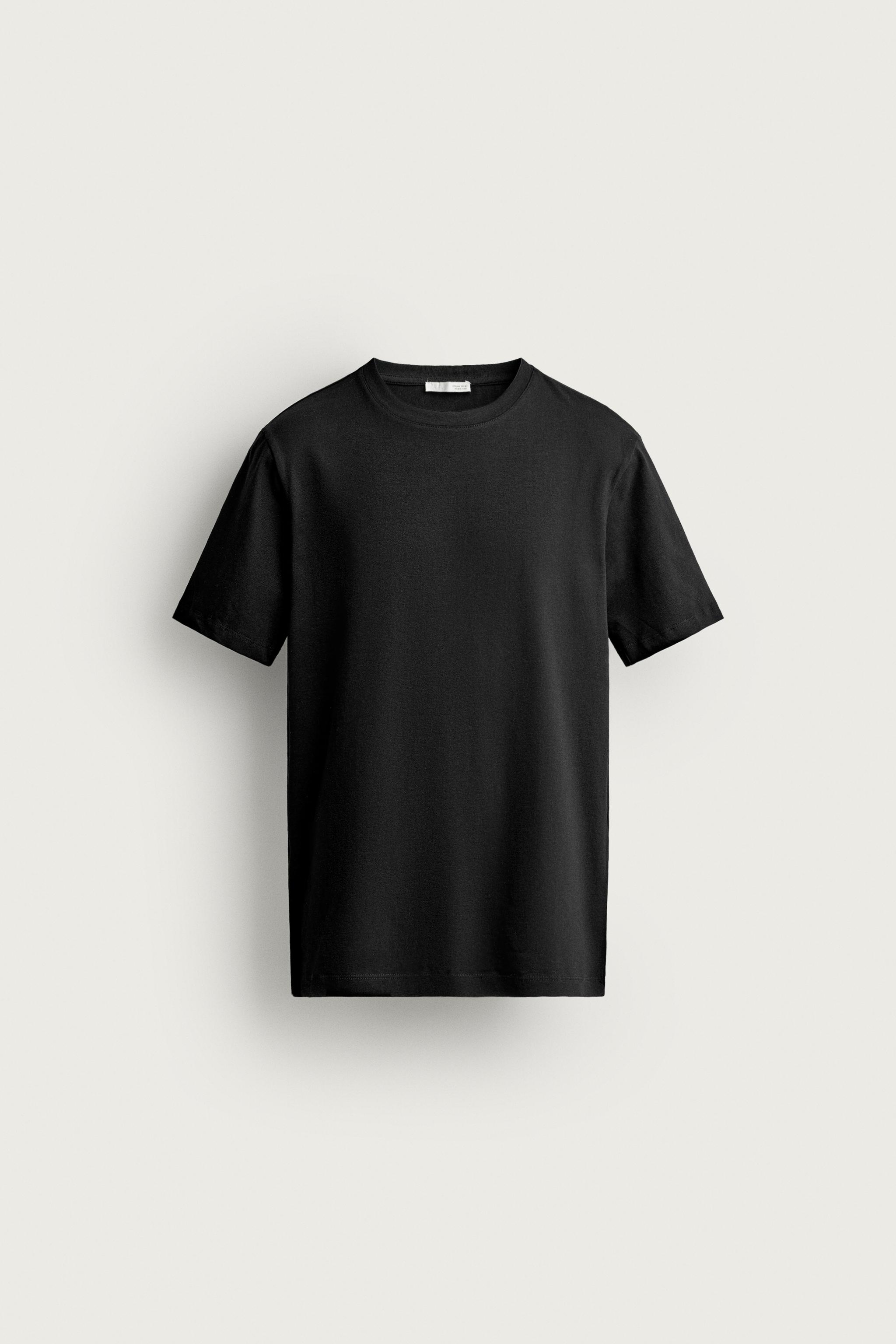 BASIC SLIM FIT T-SHIRT /01 — Black