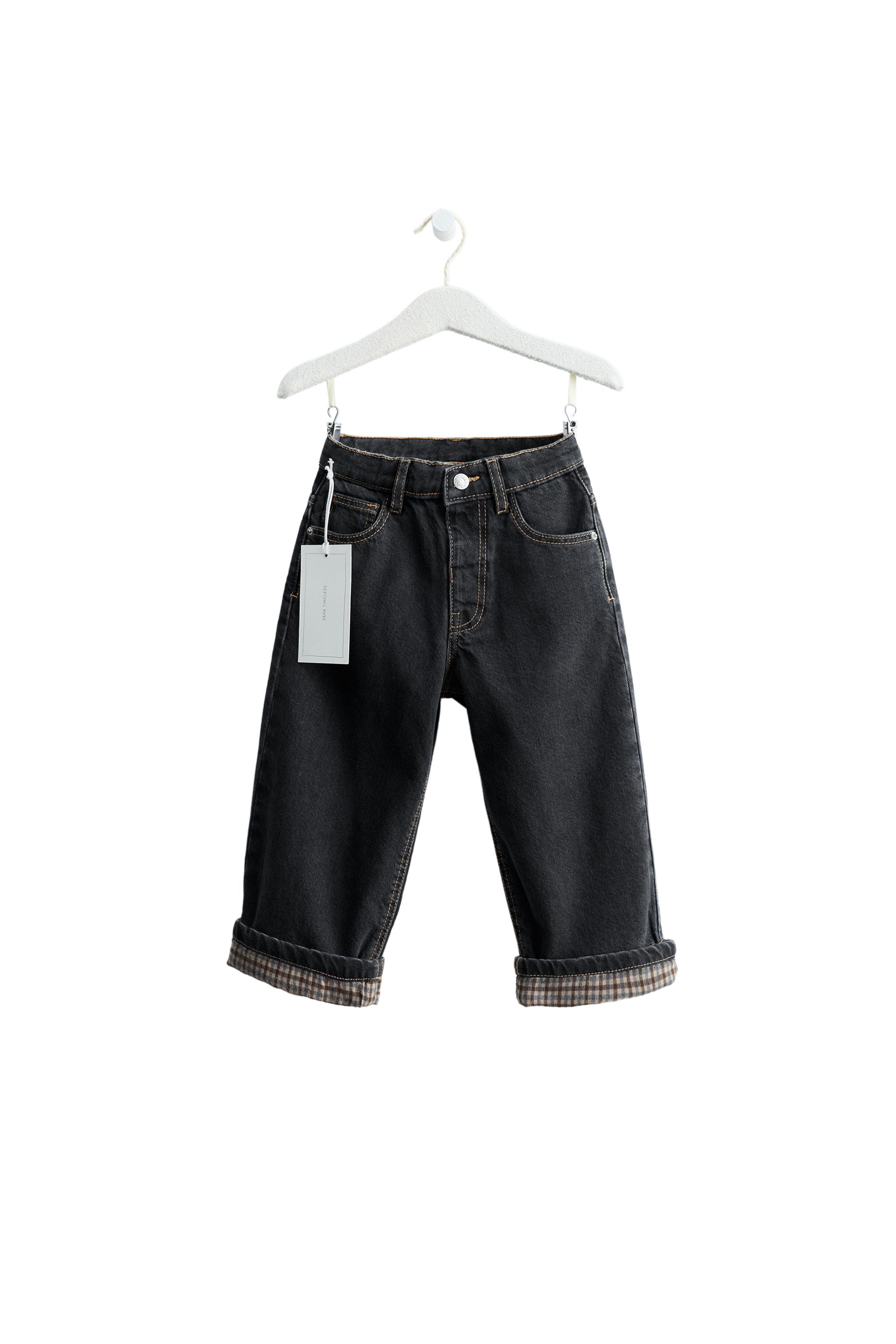 Zara Timeless - Straight Plaid Jeans