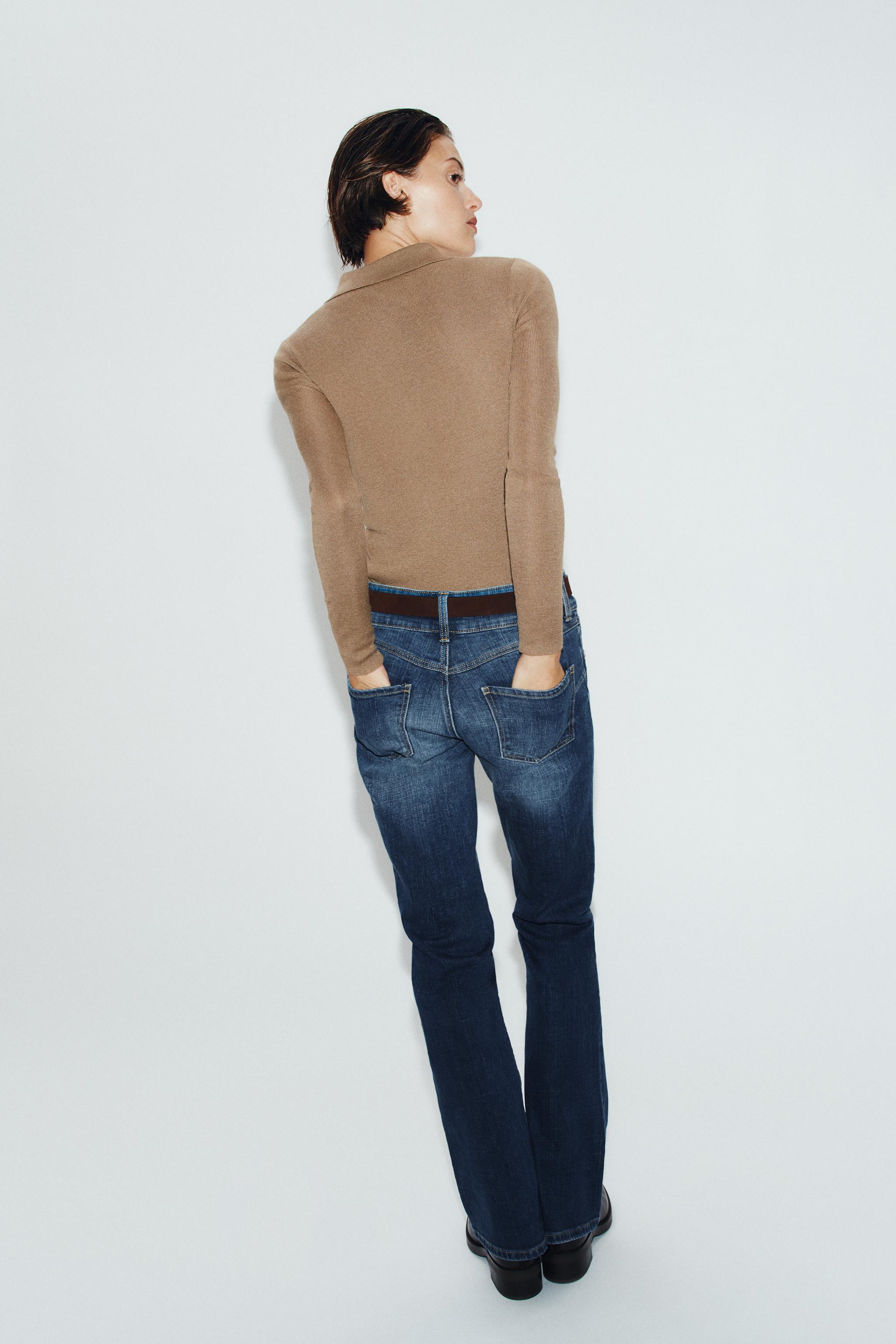 Zara FERMUARLI TRİKO POLO görsel 5