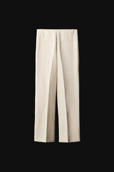 ZW COLLECTION STRAIGHT TROUSERS - Sand by Zara - Image 9