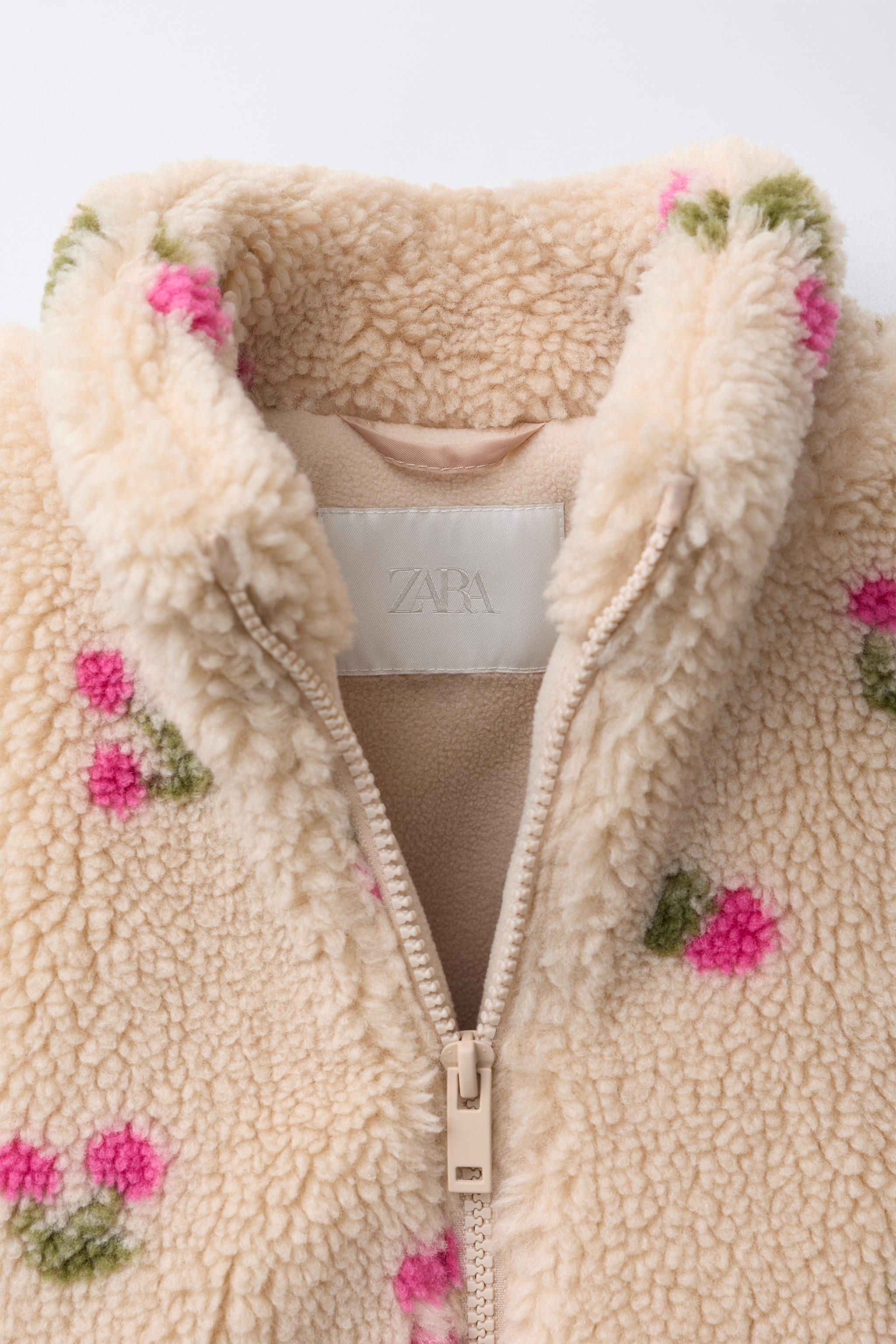 FAUX SHEARLING CHERRY JACKET