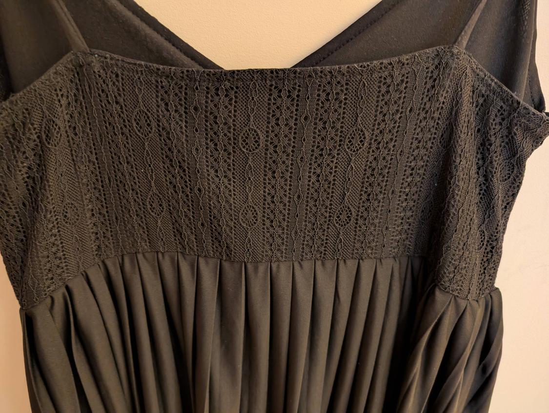 CONTRASTING PLEATED DRESS - Image 6