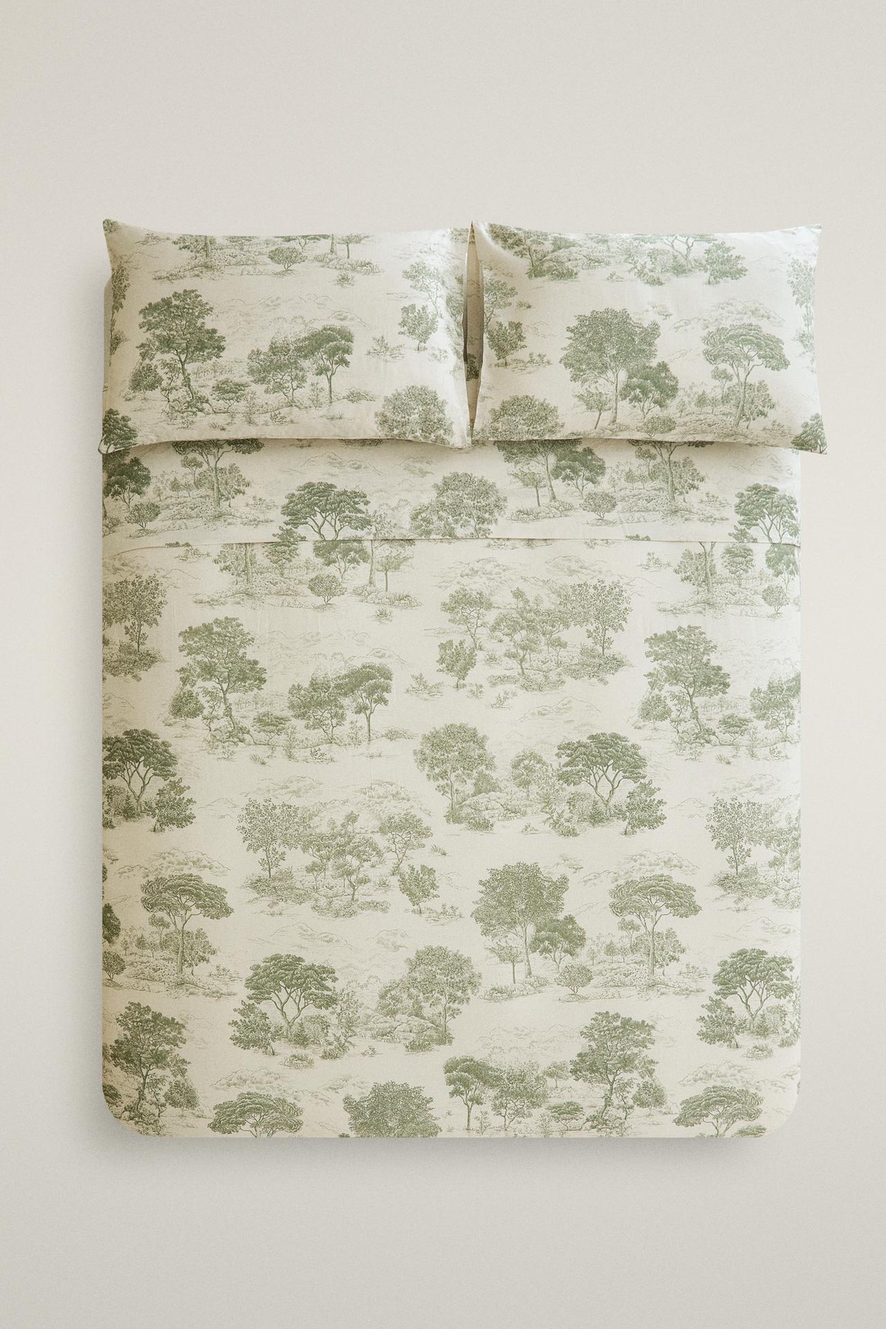 TOILE DE JOUY SATEEN DUVET COVER (300 THREAD COUNT)