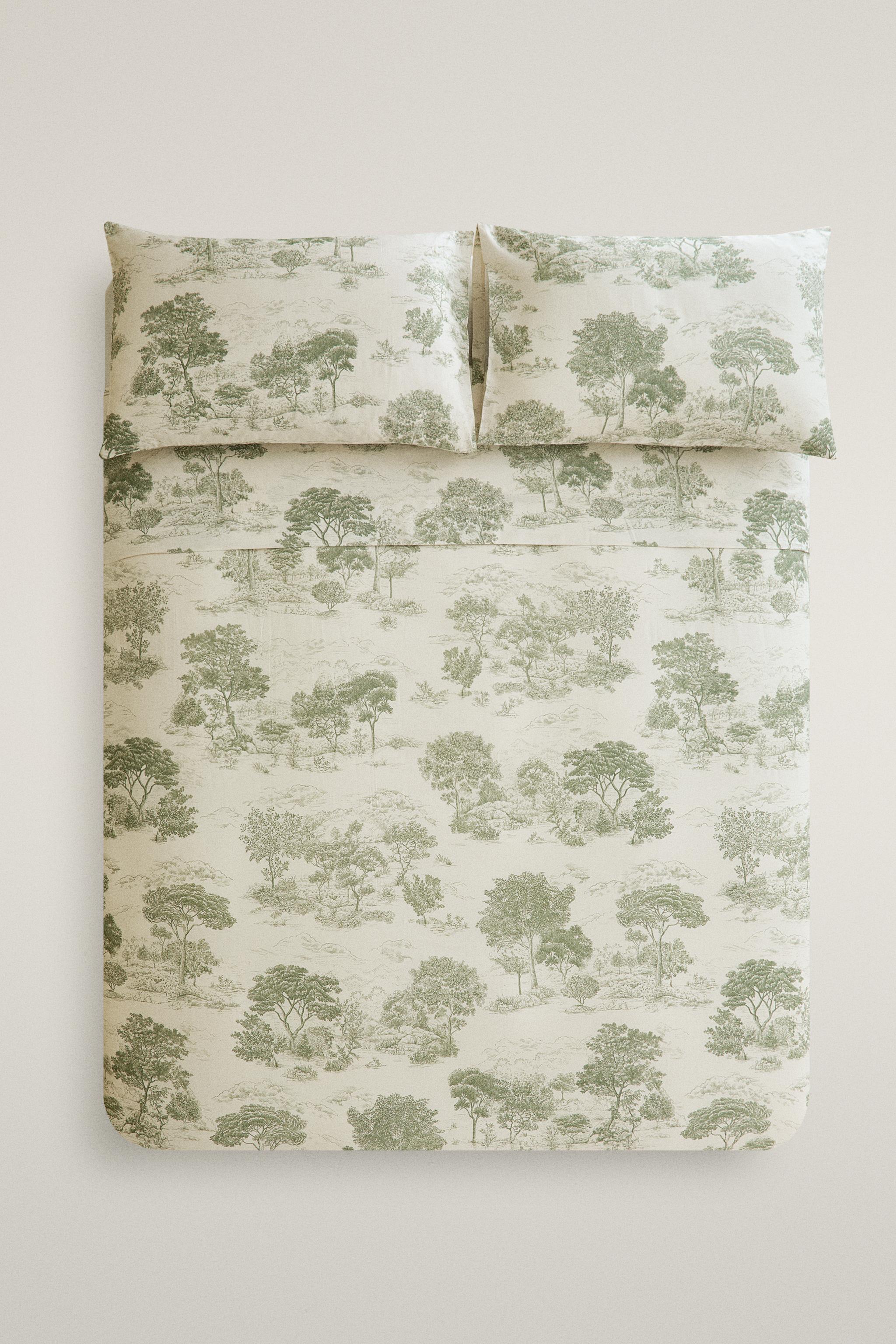 TOILE DE JOUY SATEEN DUVET COVER (300 THREAD COUNT)
