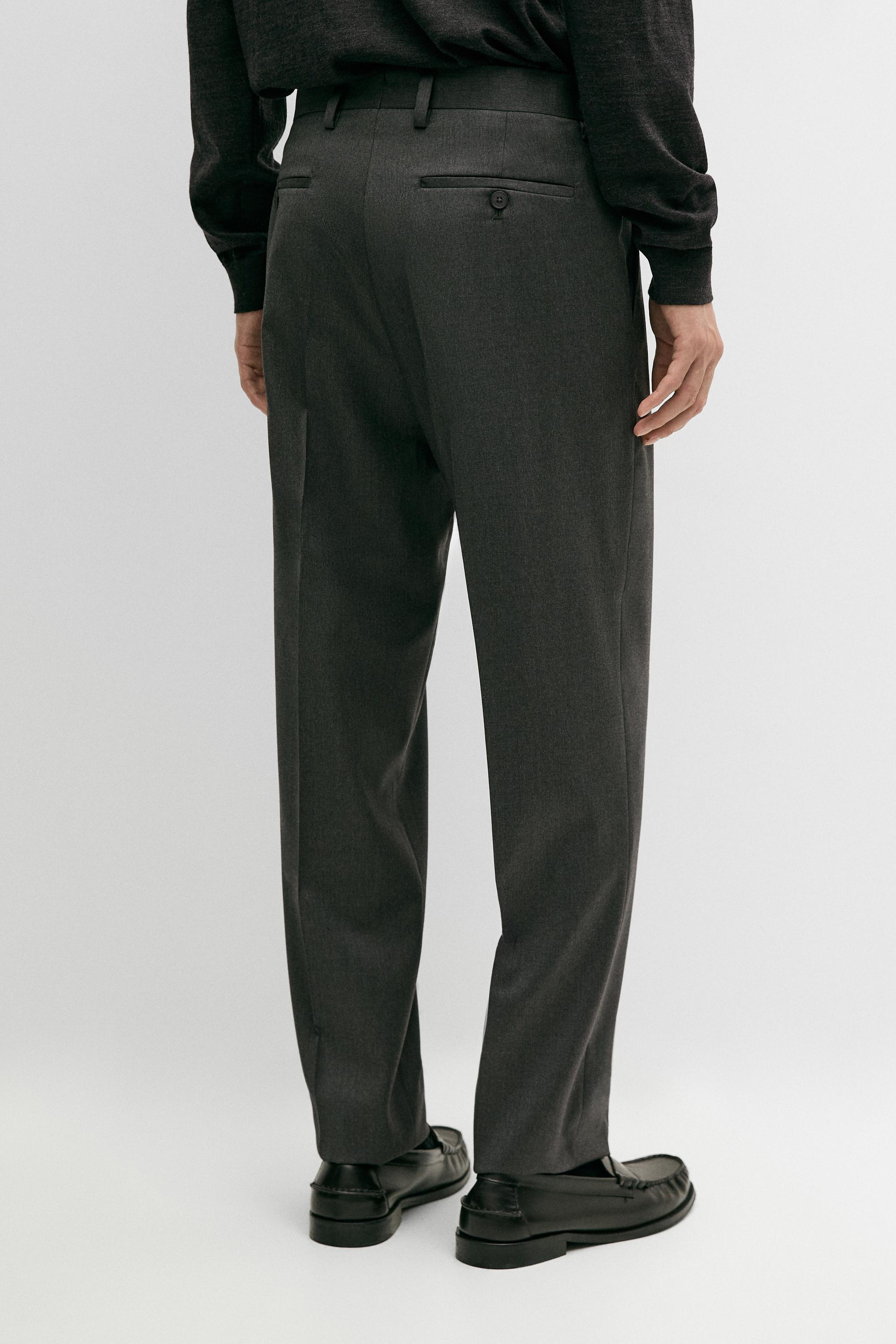 Pantalon tailleur en 100 % laine froide