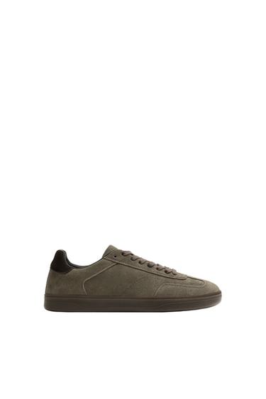 ZAPATILLA PIEL - Gris de Zara