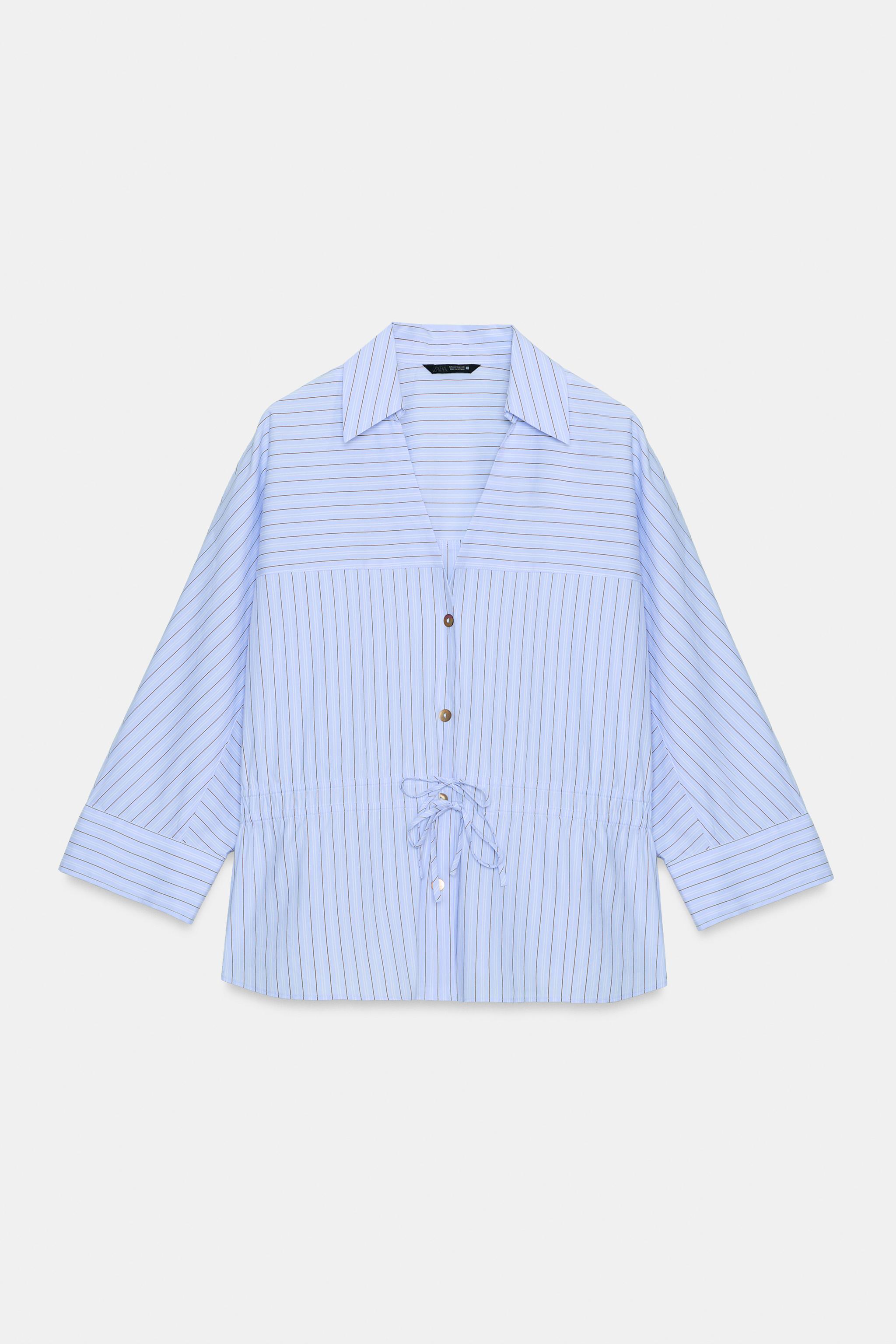 BOW STRIPED SHIRT