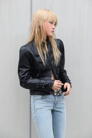 Zara TRF 低腰靴型牛仔褲 - 水藍色