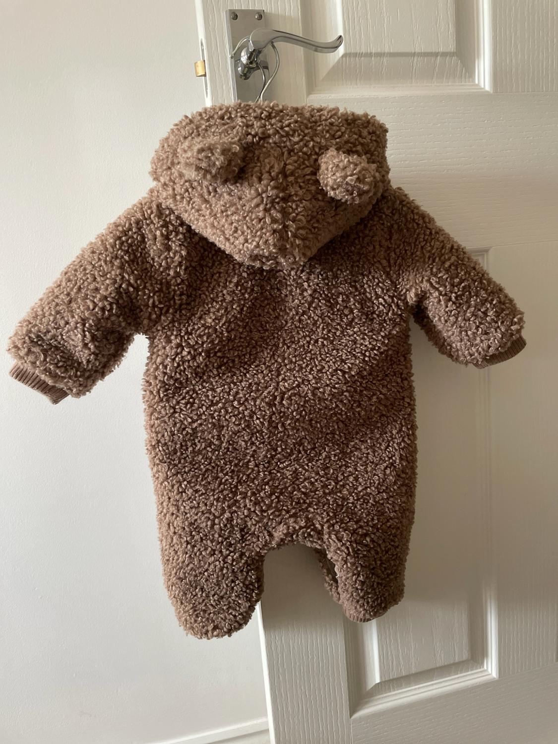 FAUX SHEARLING BEAR ONE-PIECE SUIT - Image 2