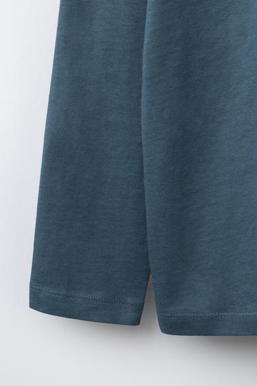 BASIC MEDIUM WEIGHT T-SHIRT - Mid-blue by Zara - Image 3