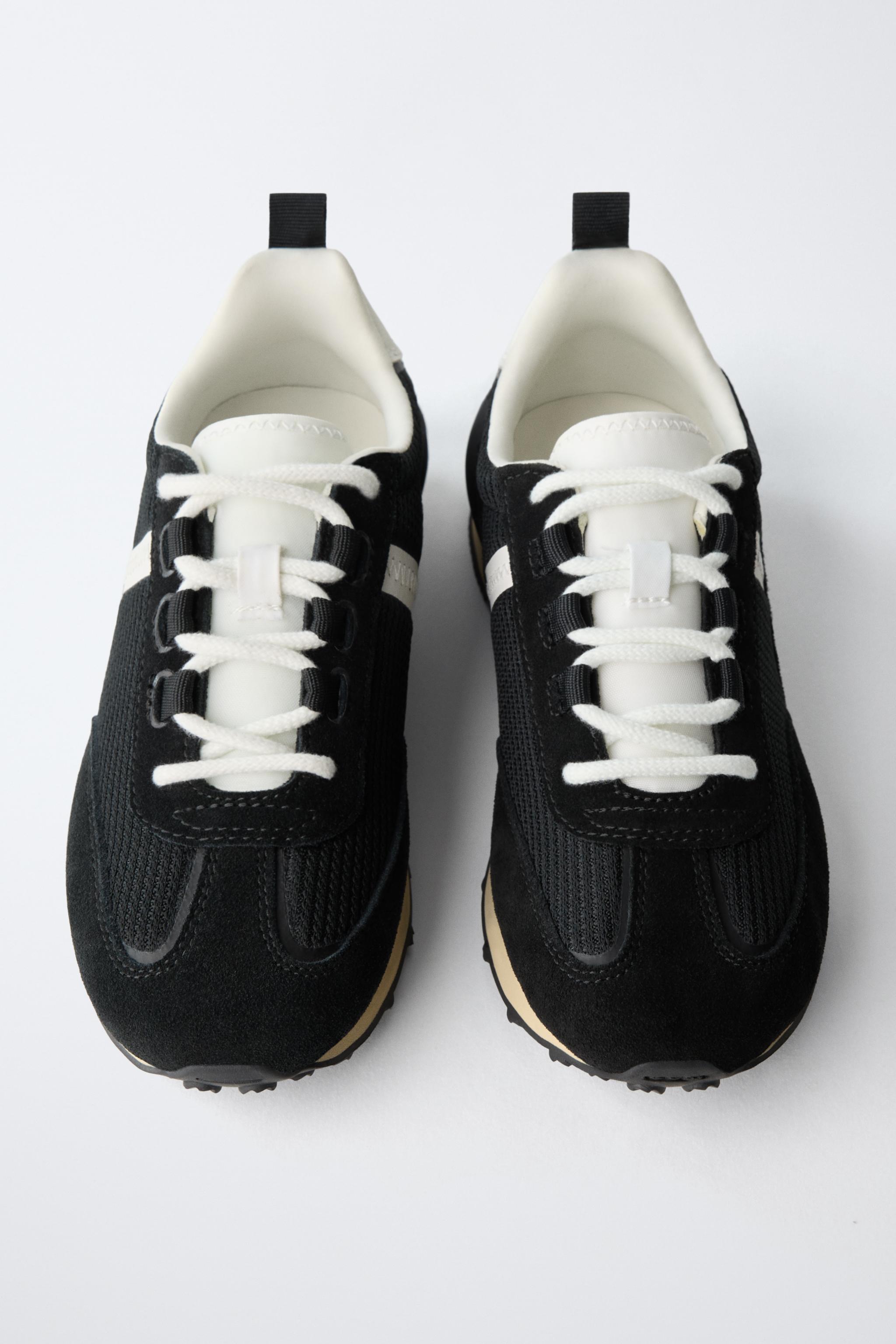SPLIT LEATHER ATHLETIC SHOES