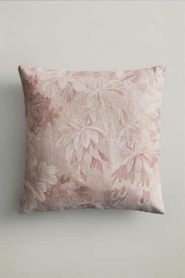 HOUSSE DE COUSSIN CHENILLE - Rose clair de Zara - Image 4
