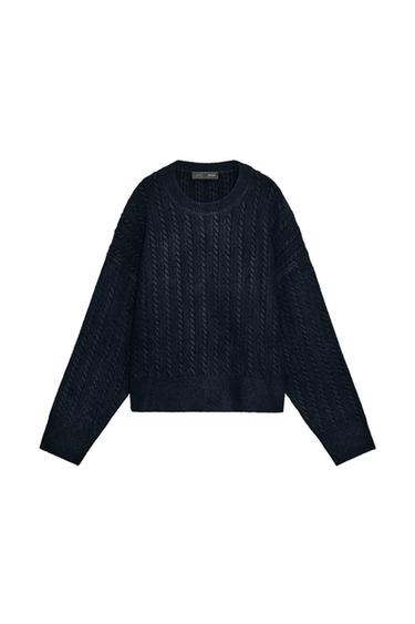 CABLE-KNIT JUMPER