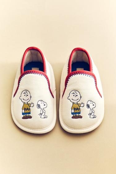 CHILDREN'S PEANUTS™ SNEAKERS - Ecru White by Zara - Image 0