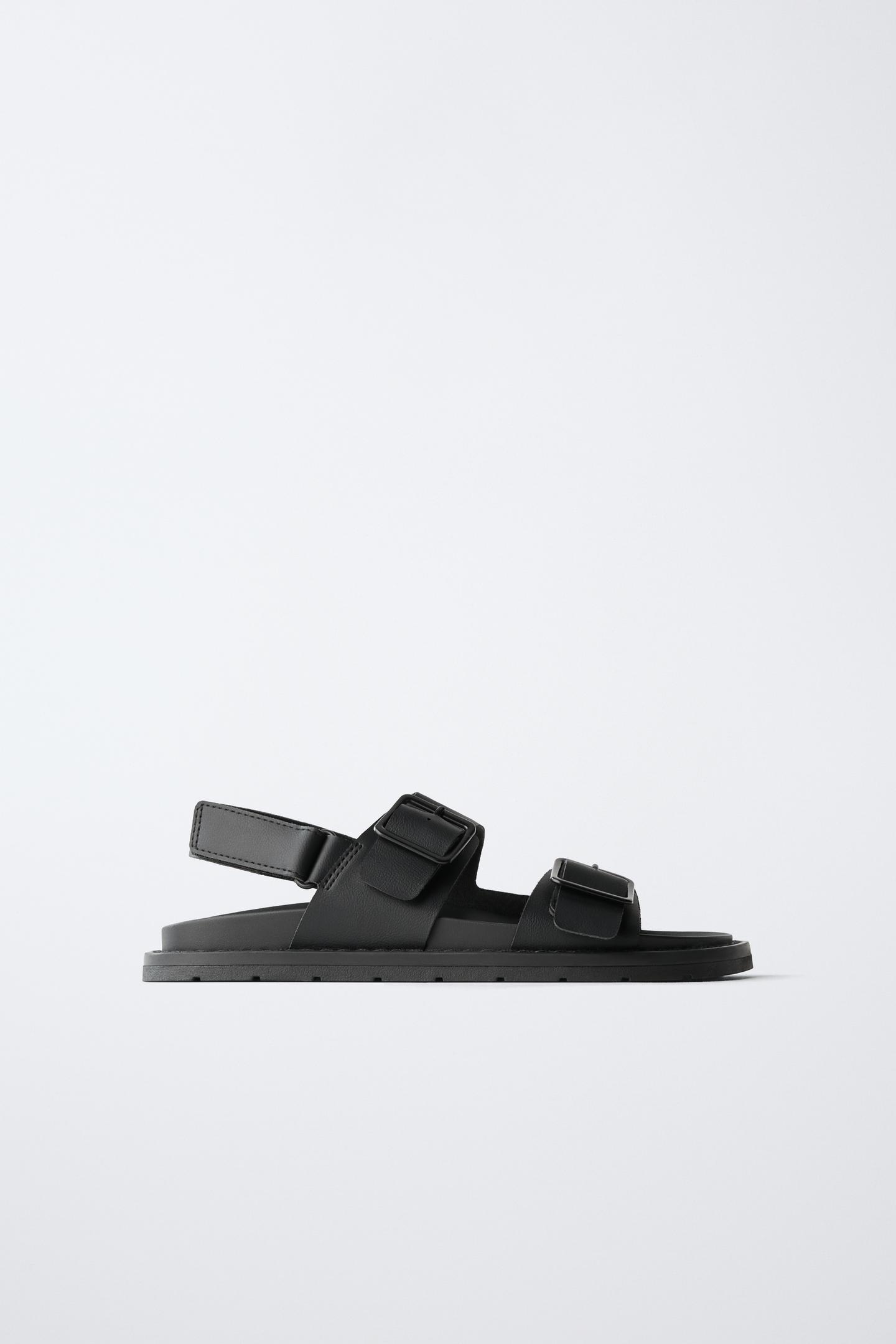 Детские сандалии Zara Buckled, цвет: Чёрный