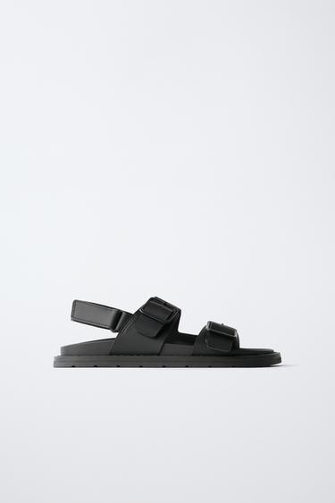 BUCKLE SANDALS - Black by Zara - Image 0