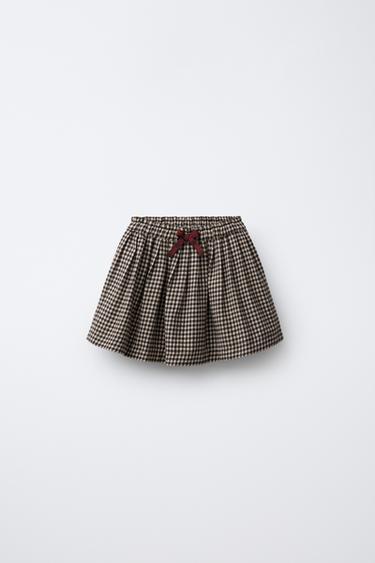 SOFT ROK MET VICHY RUIT - Bruin van Zara