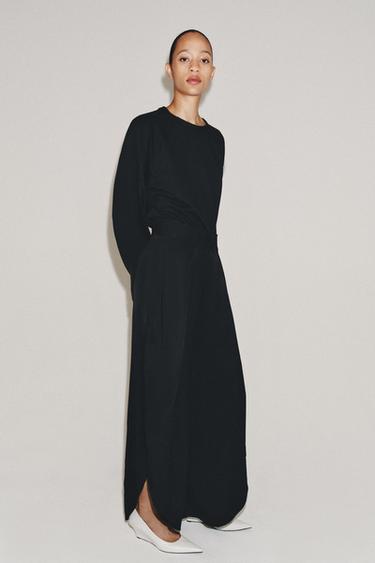 PANTALON À FENTES ZW COLLECTION - Noir de Zara - Image 8