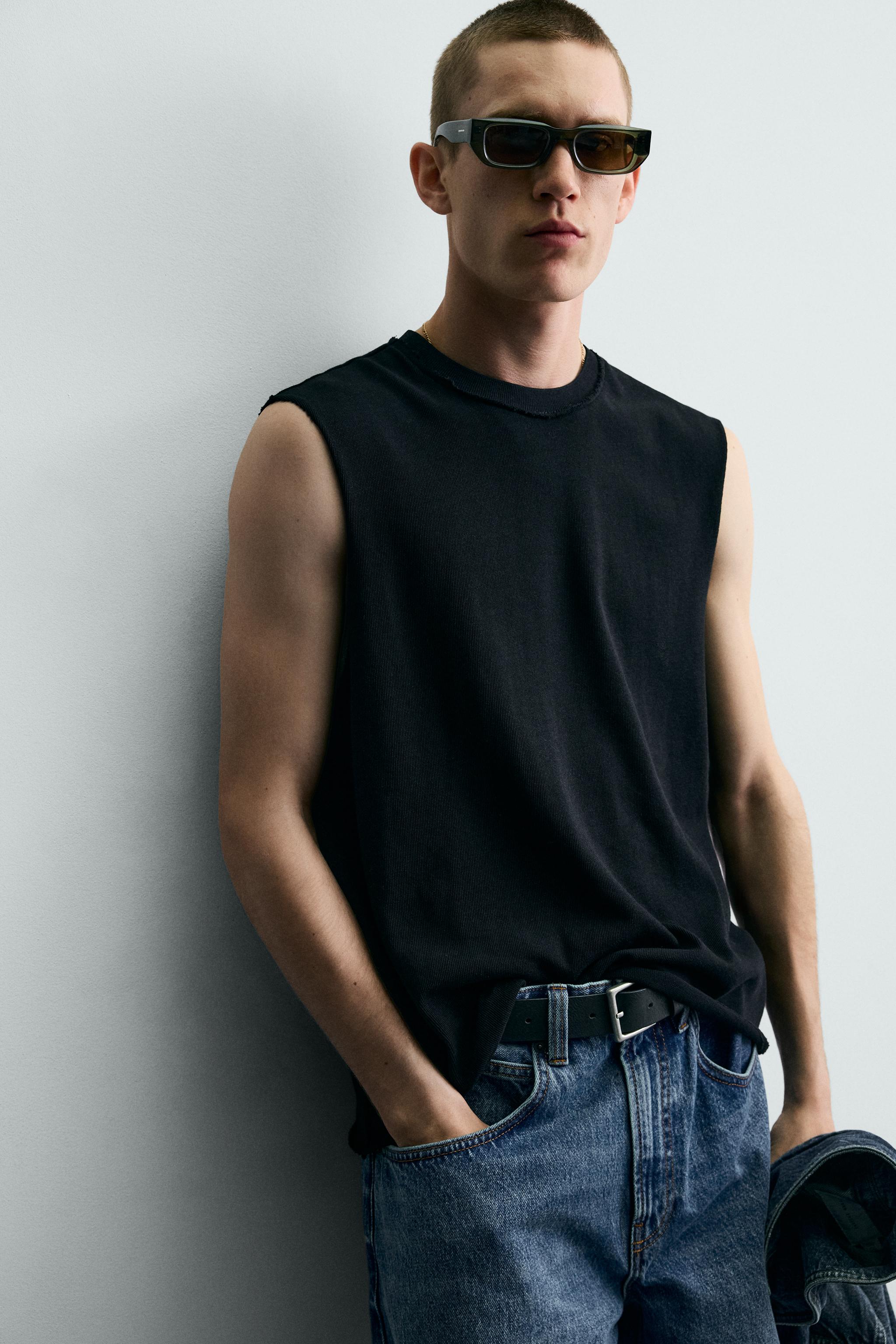 Мужские свитеры Zara COTTON KNIT TANK TOP — фото 5