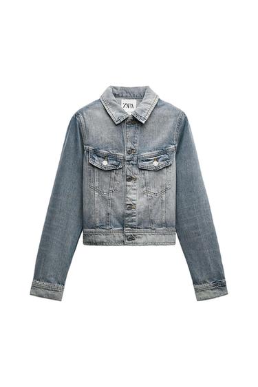 WASHED DENIM JACKET ZW COLLECTION