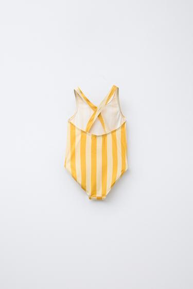 MAILLOT DE BAIN À RAYURES CASA LAWA © X ZARA KIDS - Jaune de Zara - Image 1