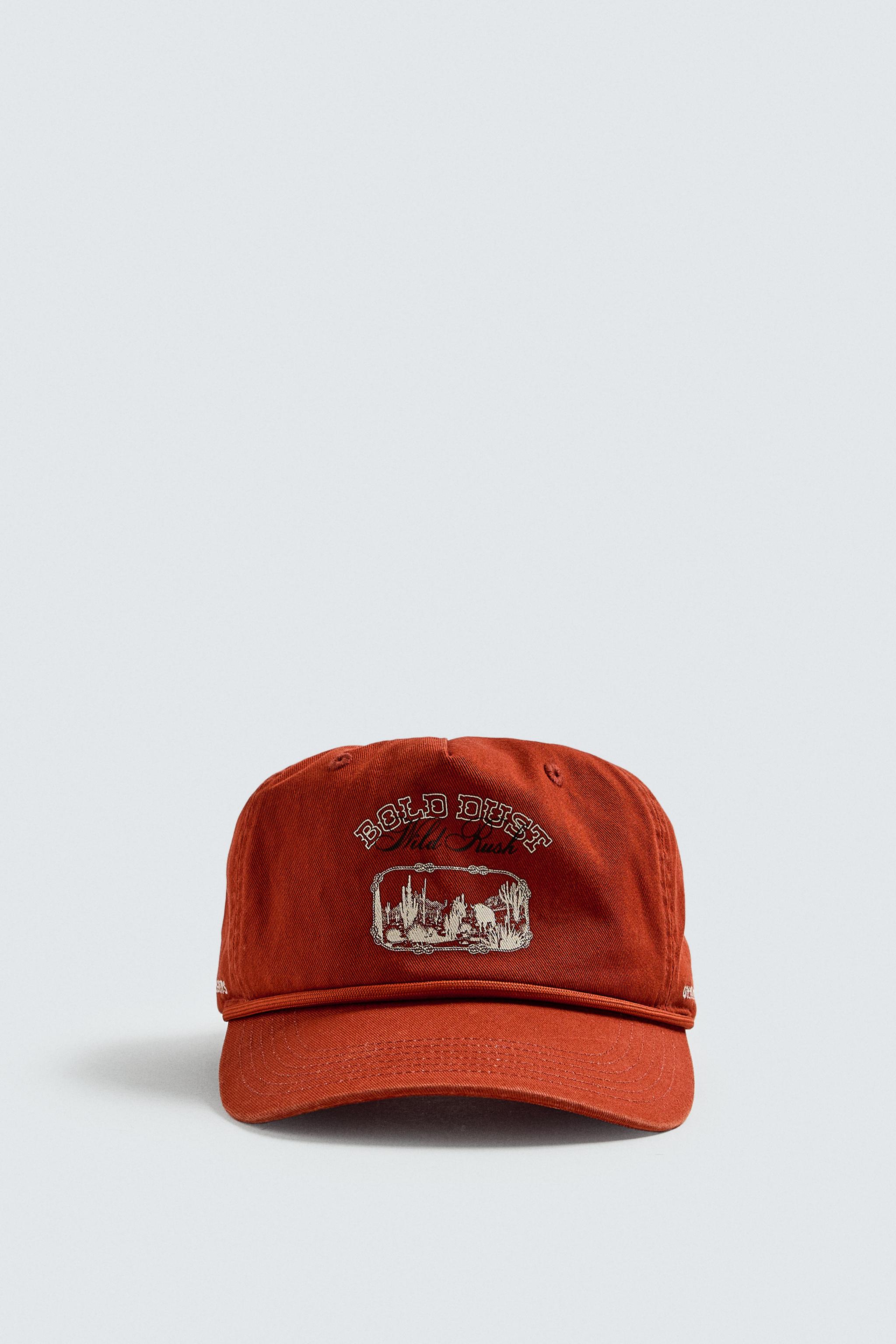ウォッシュドプリントキャップ - レッド | ZARA Japan / 日本