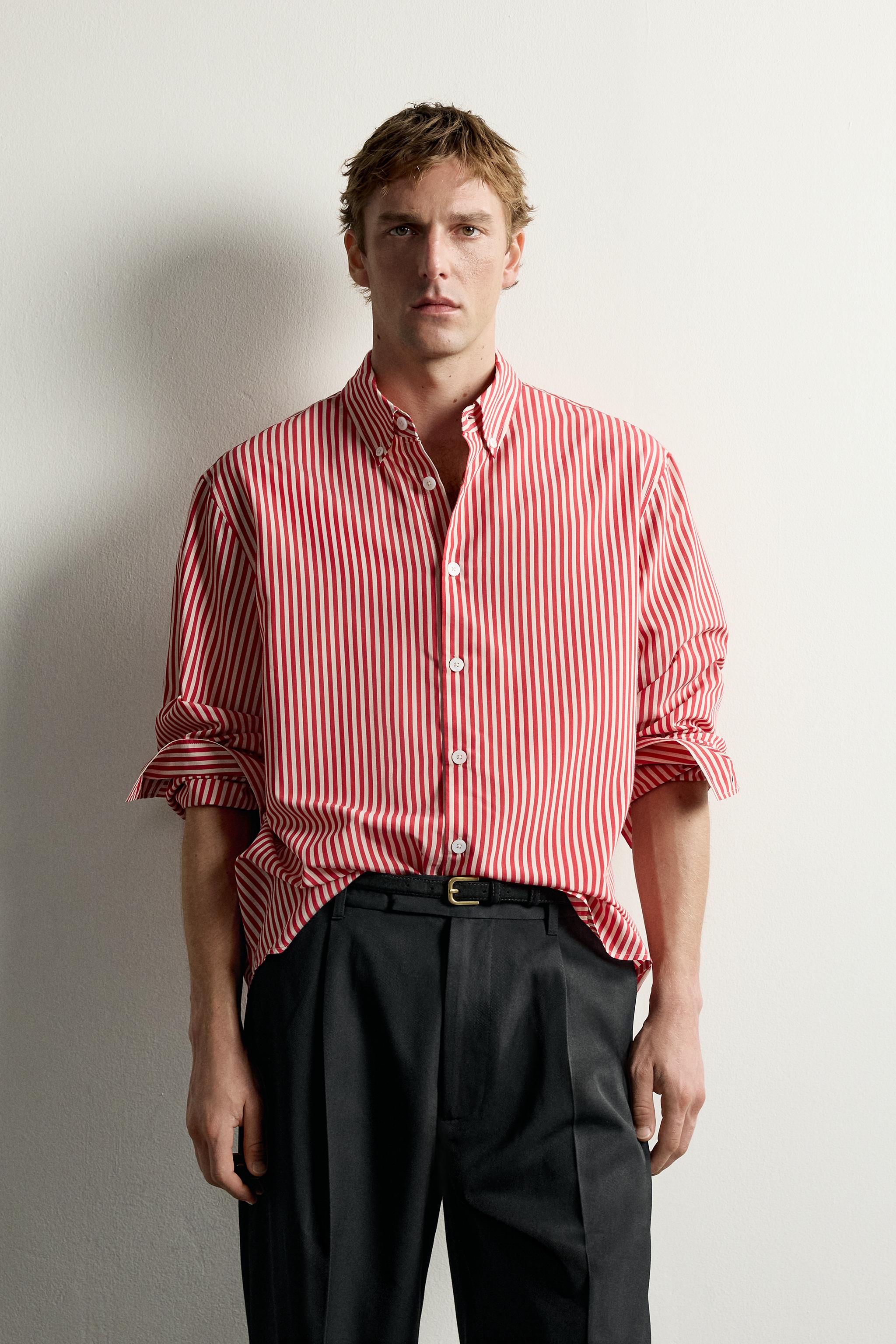 RELAXED FIT STRIPED SHIRT