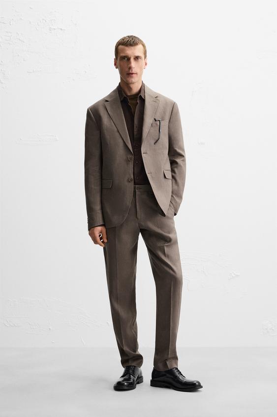 Trajes De Lino Hombre Zara Pantalones Cortos Lino Hombre Traje De