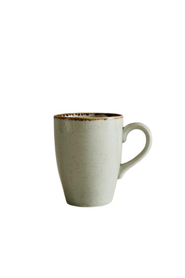 PORCELAIN MUG WITH ANTIQUE FINISH RIM - Sea green by Zara