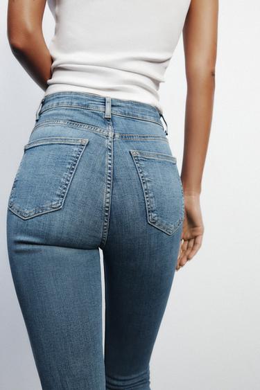 TRF HIGH-WAIST SKINNY JEANS - Blue by Zara - Image 6