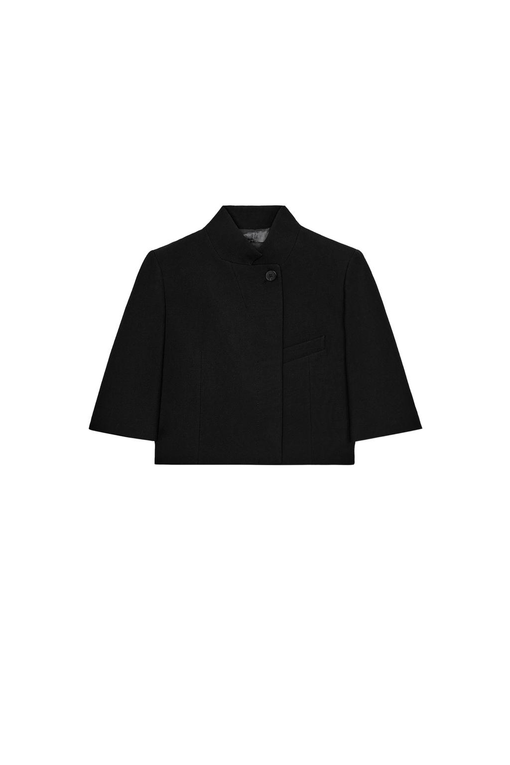 SHORT SLEEVE CROPPED BLAZER ZW COLLECTION - image 3