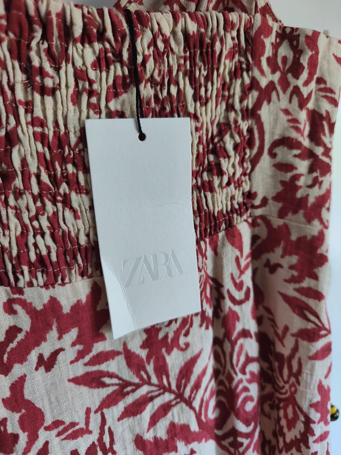 PRINTED RUSTIC MIDI DRESS - Image 4