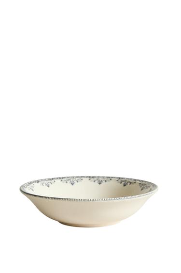 TIGELA DE SOBREMESA COM ESTAMPA POSICIONADA - Azul / Cinza da Zara