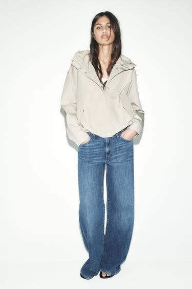 Zara HOODIE JACKET - Stone