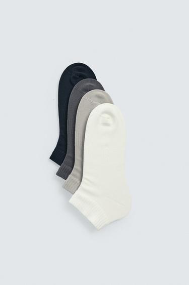 BASIC ANKLE SOCKS PACK OF 4 - various by Zara