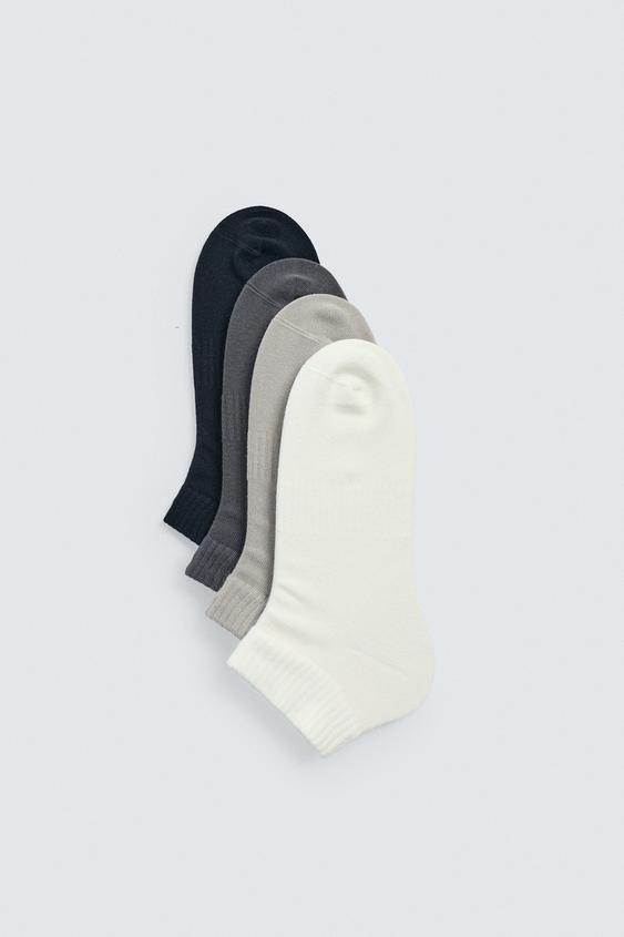 FOUR-PACK BASIC ANKLE SOCKS from Zara - $19.90